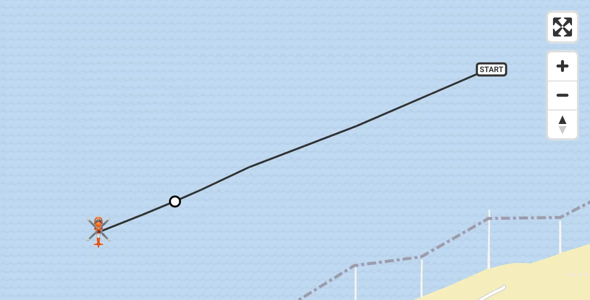 Vluchtroute Kustwachthelikopter Noordzee - Vlissingen, 02 juni 2026, 17:52