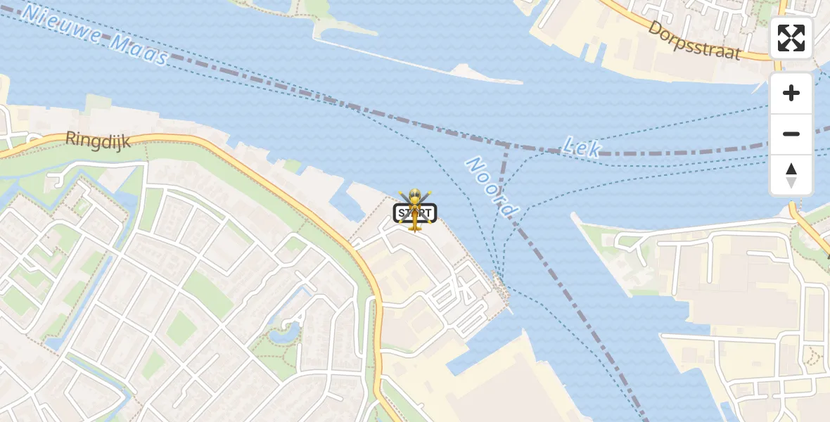 Vluchtroute Traumahelikopter Ridderkerk - Ridderkerk, 04 juni 2026, 13:20