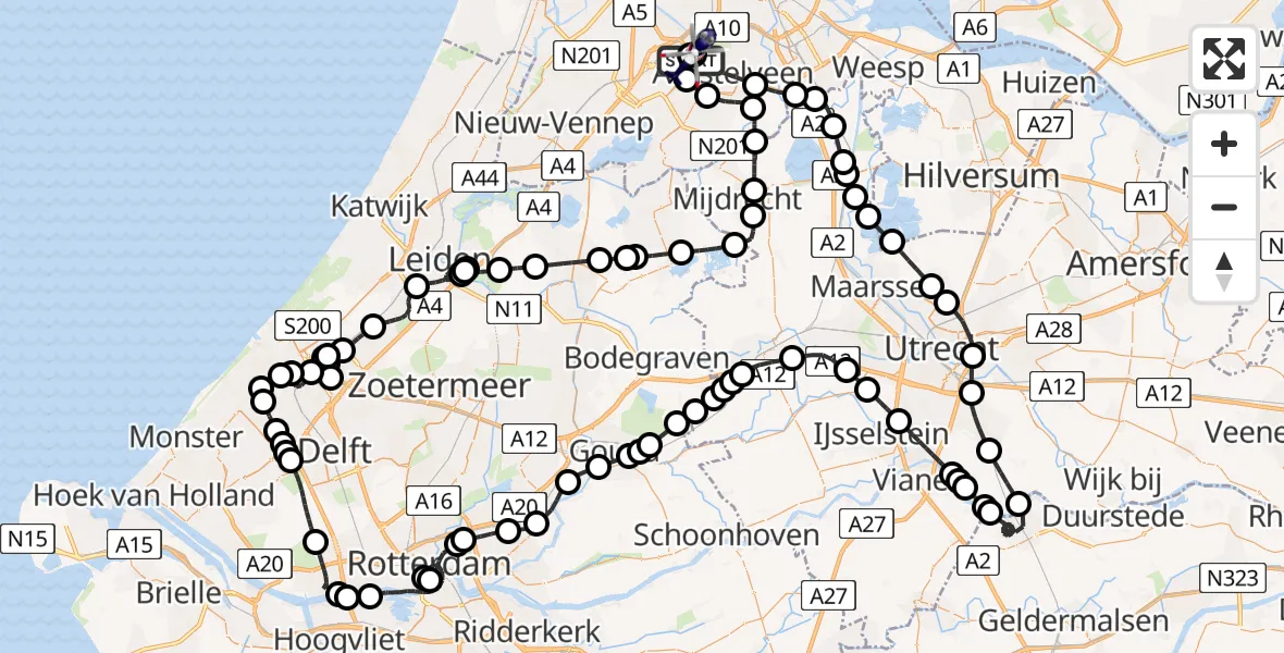 Vluchtroute Politiehelikopter Amsterdam Vliegveld Schiphol - Amsterdam Vliegveld Schiphol, 06 juni 2026, 13:46
