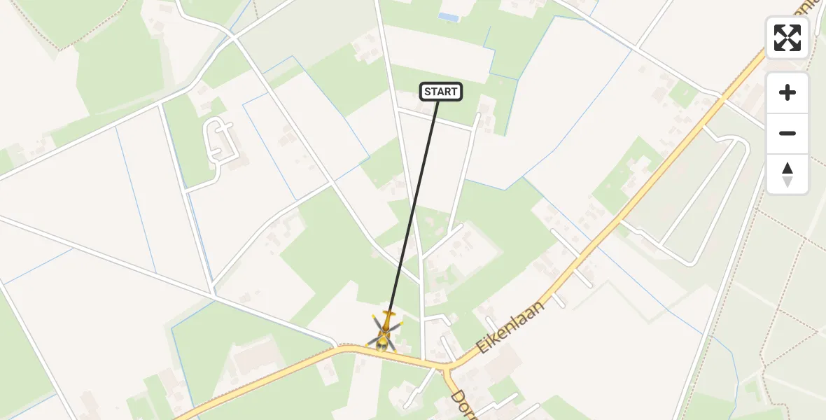 Vluchtroute Traumahelikopter Langenboom - Langenboom, 08 juni 2026, 16:30