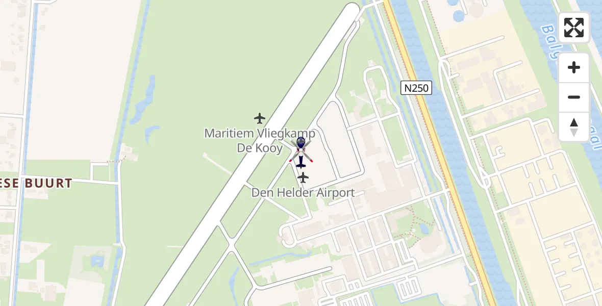Vluchtroute Politiehelikopter Militair vliegveld De Kooy / Den Helder Airport - Militair vliegveld De Kooy / Den Helder Airport, 11 juni 2026, 09:43