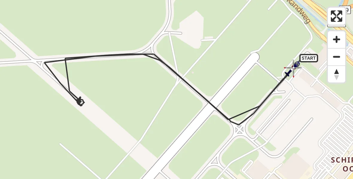 Vluchtroute Politiehelikopter Amsterdam Vliegveld Schiphol - Amsterdam Vliegveld Schiphol, 11 juni 2026, 13:00