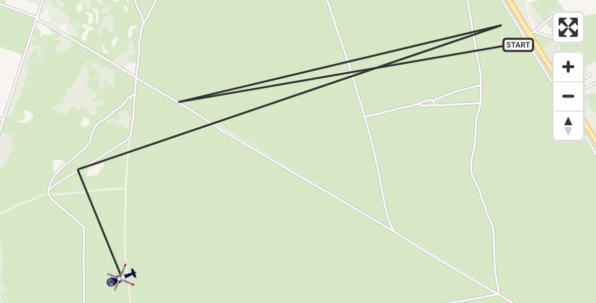Vluchtroute Politiehelikopter Ermelo - Ermelo, 12 juni 2026, 11:07