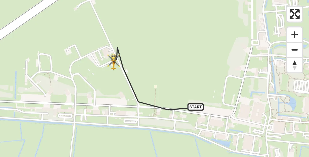 Vluchtroute Ambulancehelikopter Vliegbasis Leeuwarden - Vliegbasis Leeuwarden, 13 juni 2026, 10:32