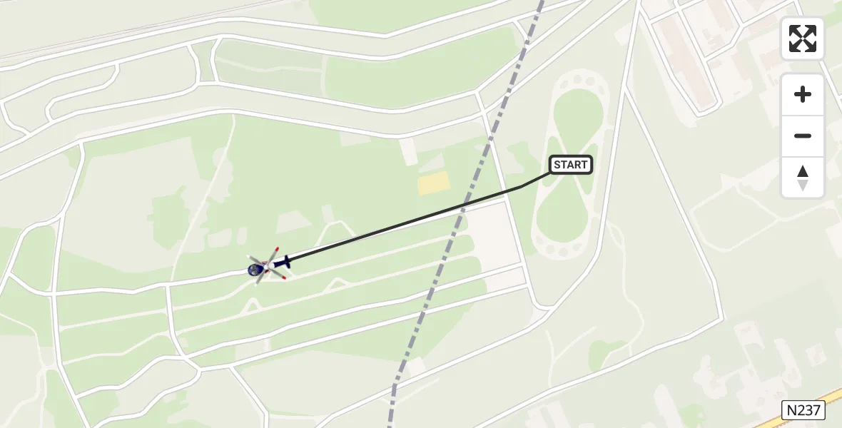 Vluchtroute Politiehelikopter Amersfoort - Soest, 15 juni 2026, 10:54