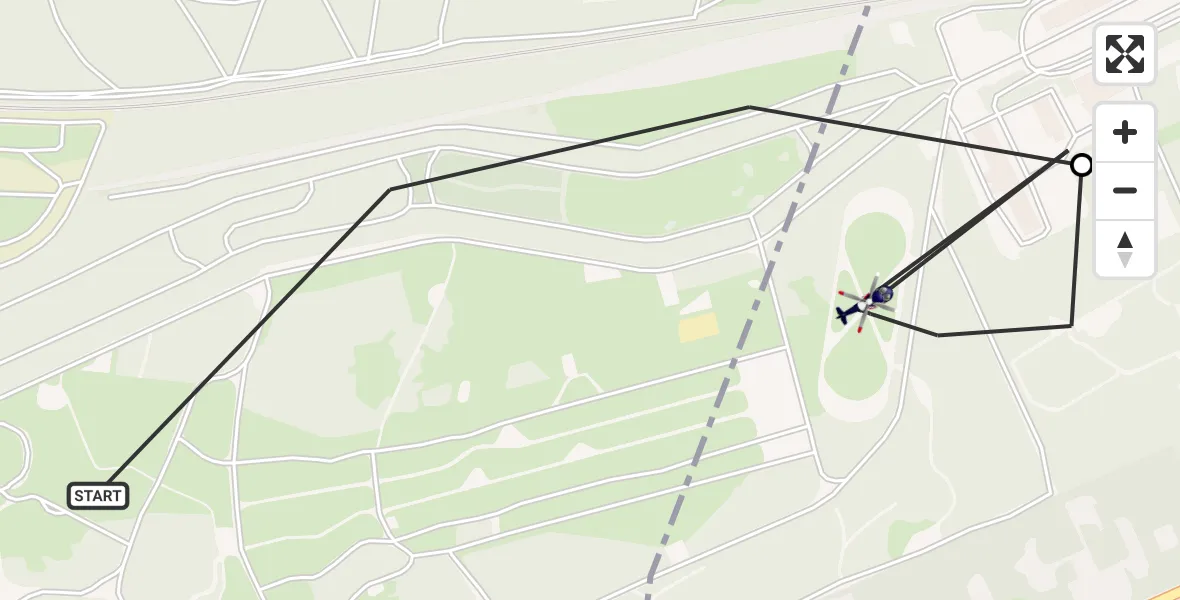 Vluchtroute Politiehelikopter Soest - Amersfoort, 15 juni 2026, 11:02