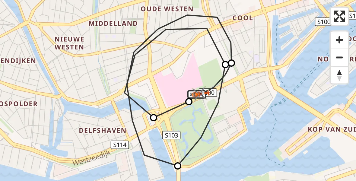 Vluchtroute Kustwachthelikopter Leids Universitair Medisch Centrum (LUMC) - Erasmus Medisch Centrum Heliport, 16 juni 2026, 13:22