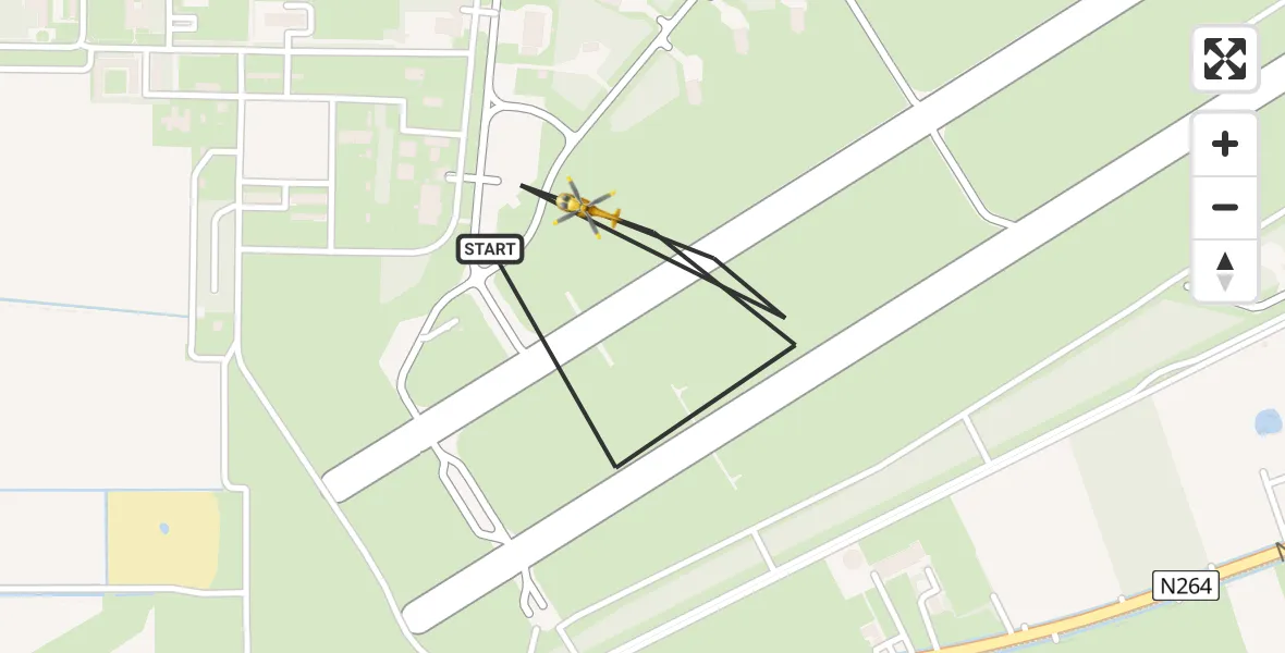 Vluchtroute Traumahelikopter Vliegbasis Volkel - Vliegbasis Volkel, 18 juni 2026, 00:01