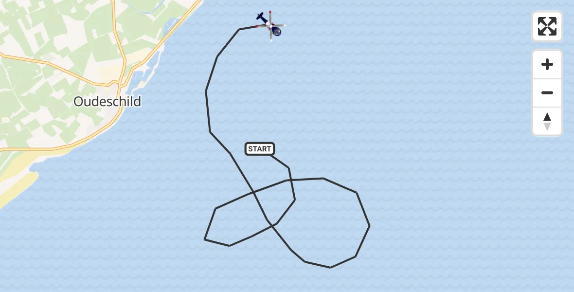 Vluchtroute Politiehelikopter Waddenzee - Waddenzee, 18 juni 2026, 12:02