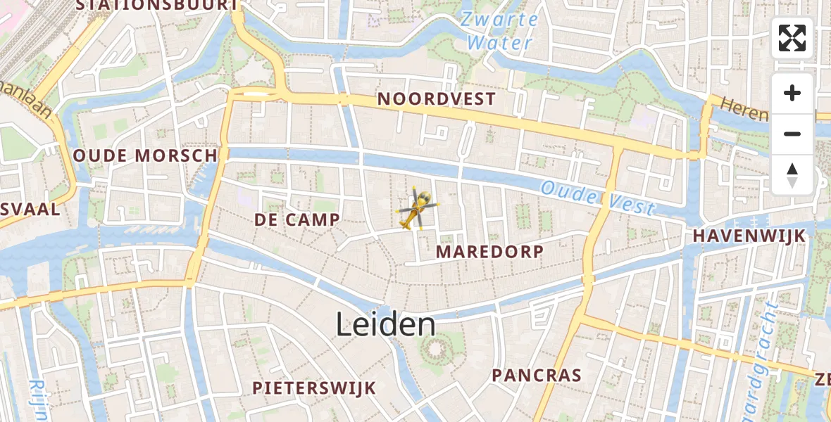 Vluchtroute Traumahelikopter Leiden - Leiden, 19 juni 2026, 17:35