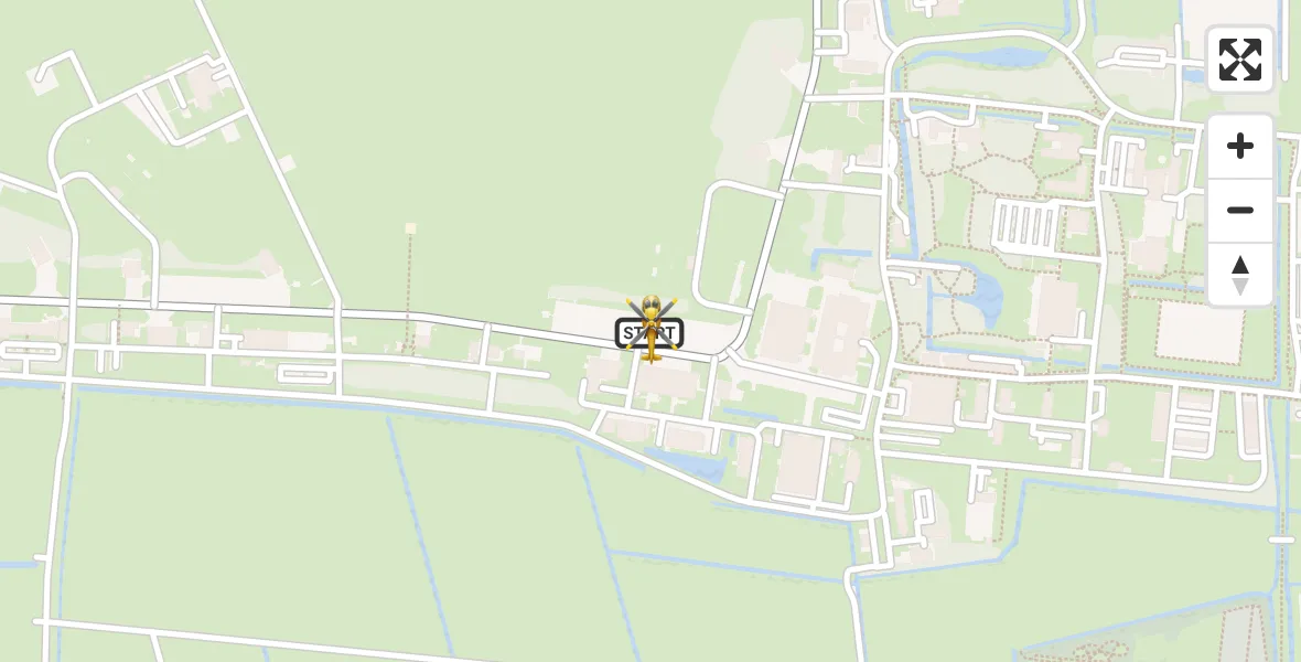 Vluchtroute Ambulancehelikopter Vliegbasis Leeuwarden - Vliegbasis Leeuwarden, 20 juni 2026, 15:38