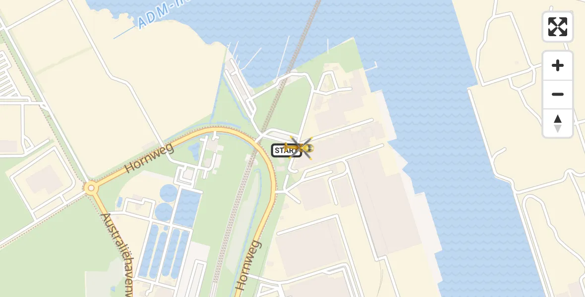 Vluchtroute Traumahelikopter Amsterdam Heliport - Amsterdam Heliport, 20 juni 2026, 17:14