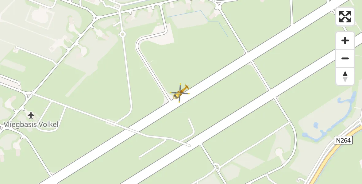 Vluchtroute Traumahelikopter Vliegbasis Volkel - Vliegbasis Volkel, 20 juni 2026, 23:53