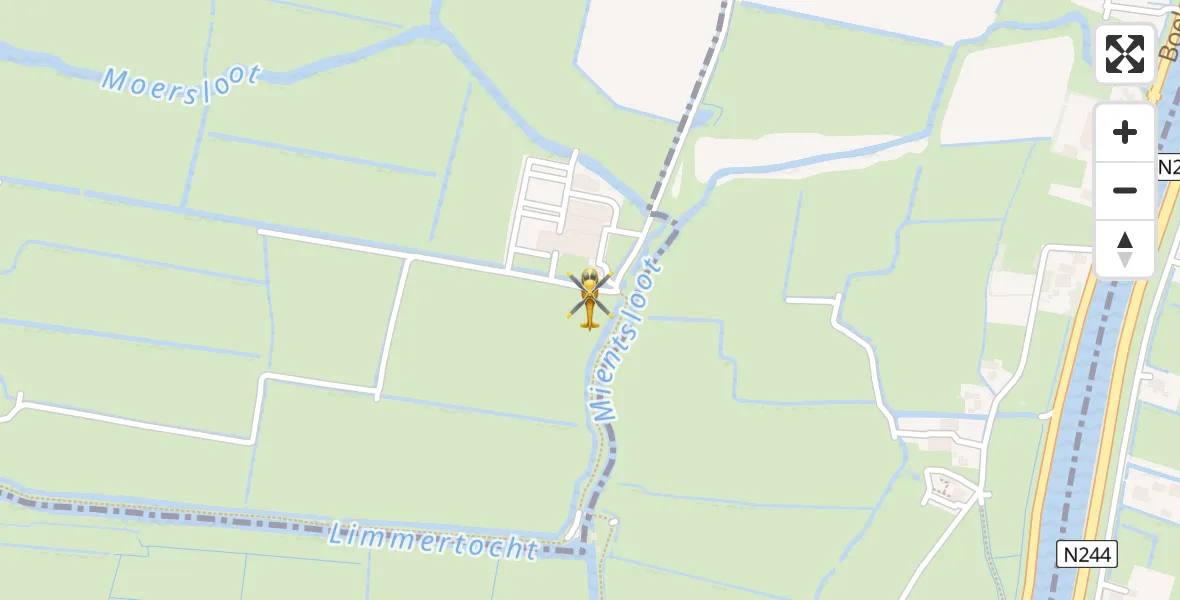 Vluchtroute Traumahelikopter Heiloo - Heiloo, 21 juni 2026, 01:21