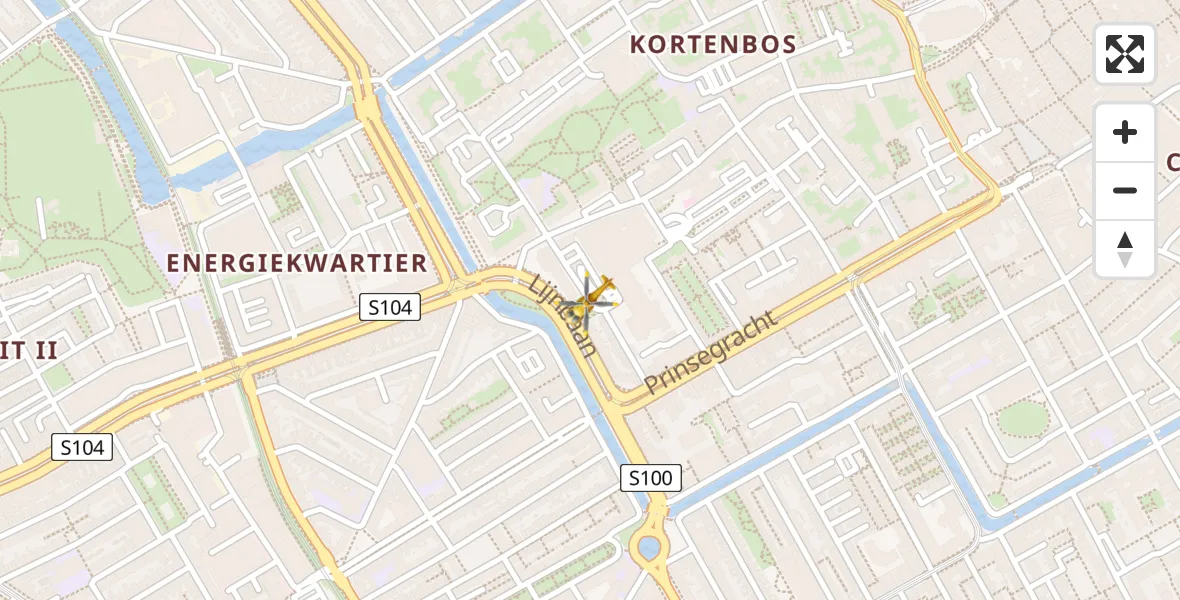 Vluchtroute Traumahelikopter HMC Westeinde Heliport - HMC Westeinde Heliport, 23 juni 2026, 10:23