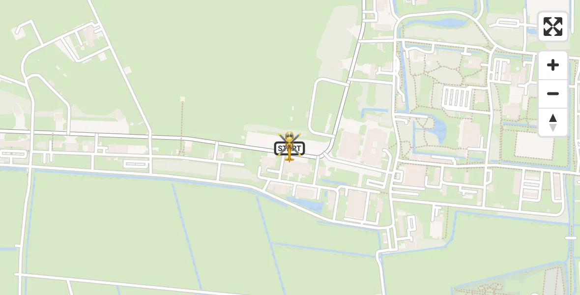 Vluchtroute Ambulancehelikopter Vliegbasis Leeuwarden - Vliegbasis Leeuwarden, 23 juni 2026, 17:51