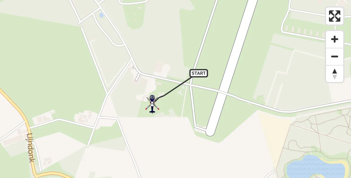 Vluchtroute Politiehelikopter Vliegbasis Gilze Rijen - Vliegbasis Gilze Rijen, 24 juni 2026, 09:58
