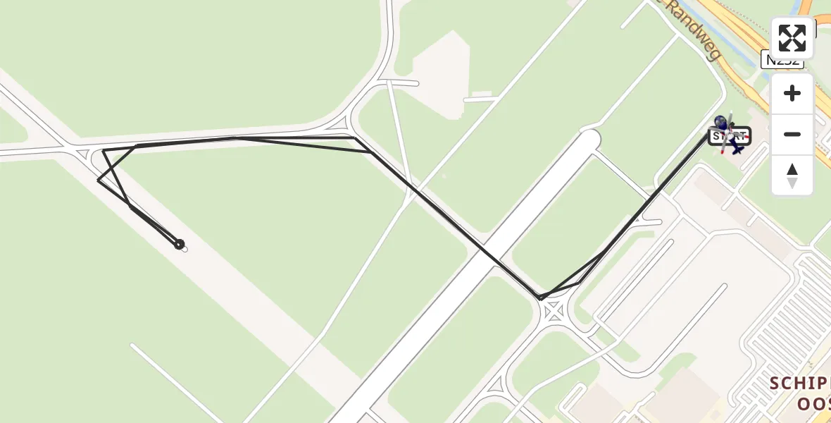 Vluchtroute Politiehelikopter Amsterdam Vliegveld Schiphol - Amsterdam Vliegveld Schiphol, 25 juni 2026, 06:11