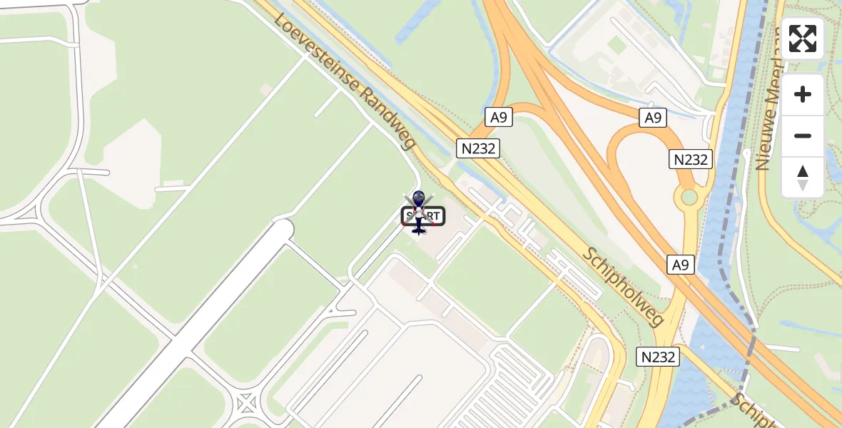 Vluchtroute Politiehelikopter Amsterdam Vliegveld Schiphol - Amsterdam Vliegveld Schiphol, 28 juni 2026, 13:26