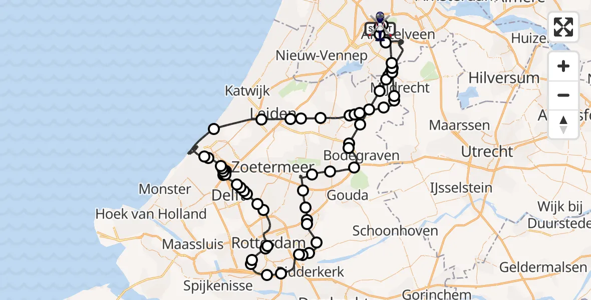 Vluchtroute Politiehelikopter Amsterdam Vliegveld Schiphol - Amsterdam Vliegveld Schiphol, 30 juni 2026, 10:32