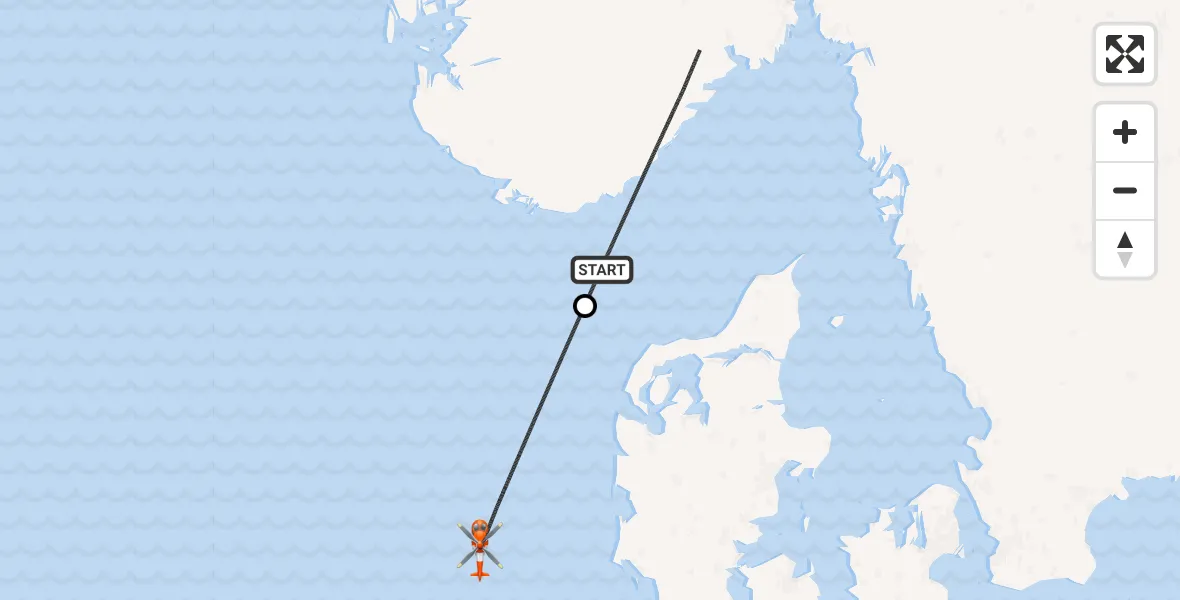 Vluchtroute Kustwachthelikopter Skagerrak - North Sea, 01 juli 2026, 08:03