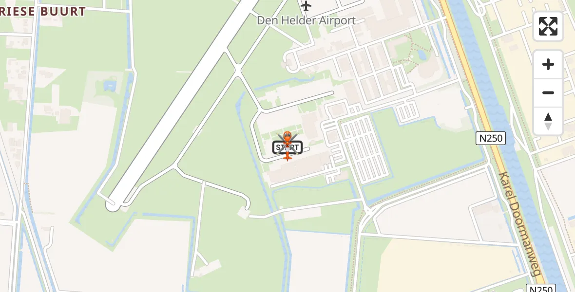 Vluchtroute Kustwachthelikopter Militair vliegveld De Kooy / Den Helder Airport - Militair vliegveld De Kooy / Den Helder Airport, 01 juli 2026, 10:53