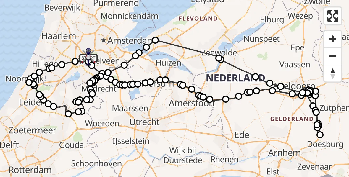 Vluchtroute Politiehelikopter Amsterdam Vliegveld Schiphol - Amsterdam Vliegveld Schiphol, 02 juli 2026, 13:41
