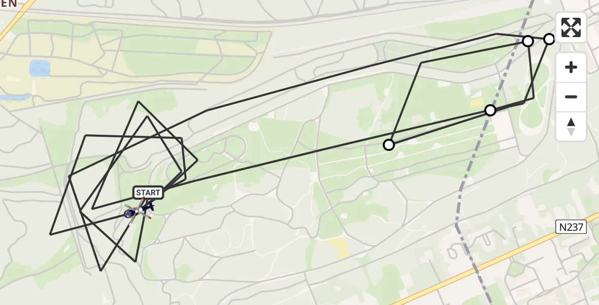 Vluchtroute Politiehelikopter Soest - Soest, 03 juli 2026, 08:03