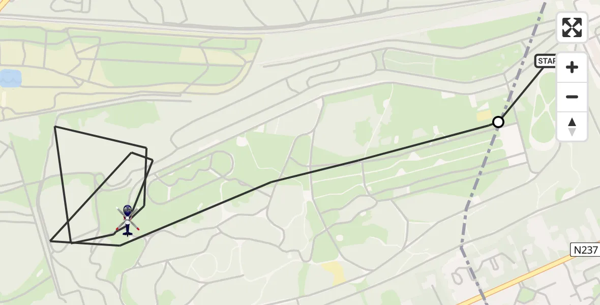 Vluchtroute Politiehelikopter Amersfoort - Soest, 03 juli 2026, 08:29