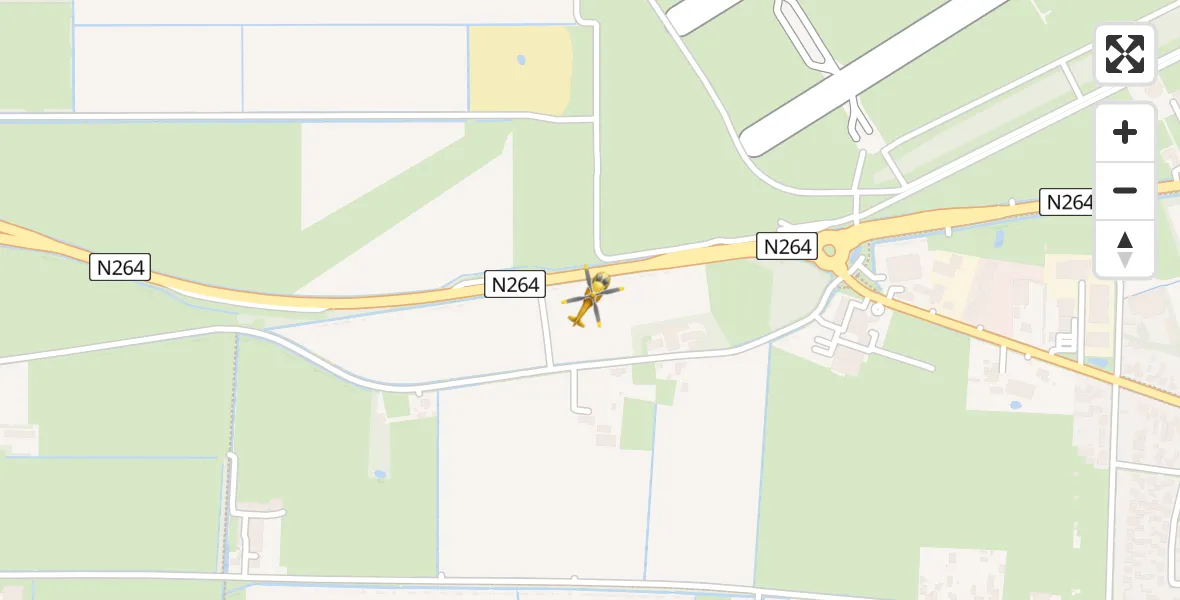 Vluchtroute Traumahelikopter Vliegbasis Volkel - Vliegbasis Volkel, 05 juli 2026, 07:16