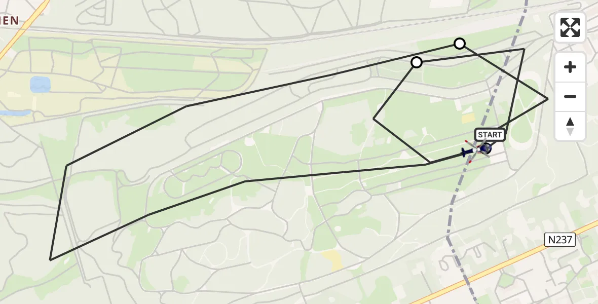 Vluchtroute Politiehelikopter Amersfoort - Amersfoort, 09 juli 2026, 07:36