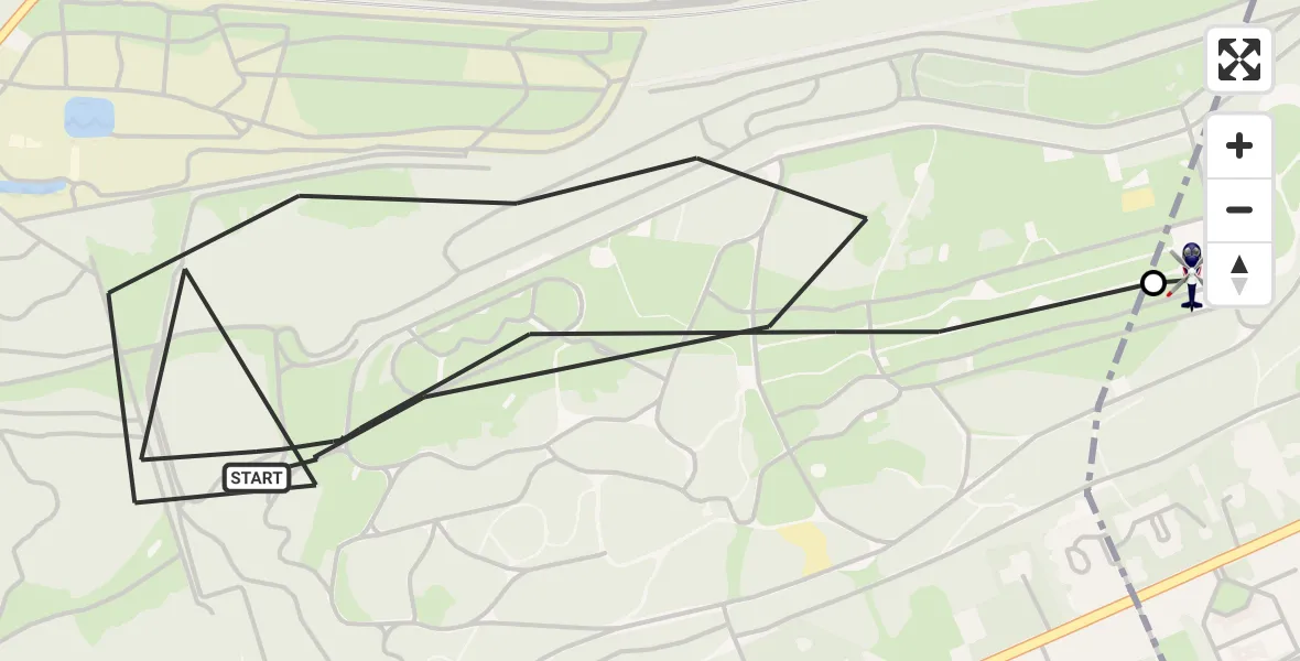 Vluchtroute Politiehelikopter Soest - Amersfoort, 09 juli 2026, 08:07