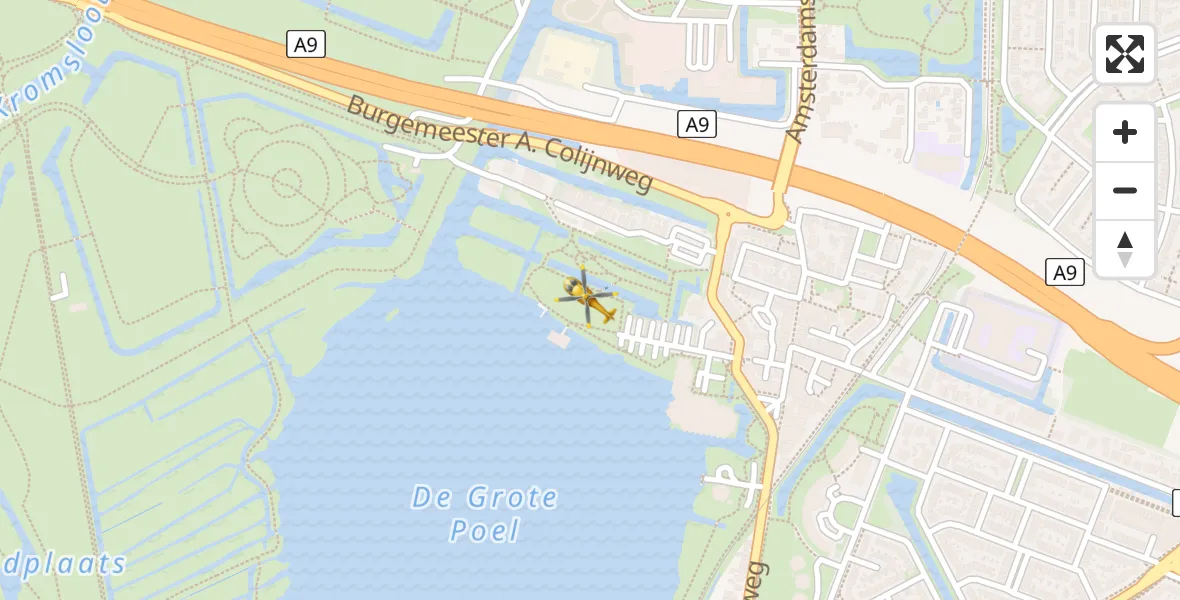 Vluchtroute Traumahelikopter Amstelveen - Amstelveen, 09 juli 2026, 09:27