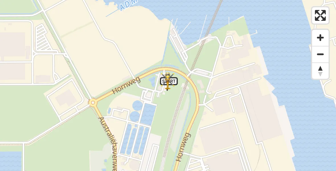 Vluchtroute Traumahelikopter Amsterdam Heliport - Amsterdam Heliport, 11 juli 2026, 07:04
