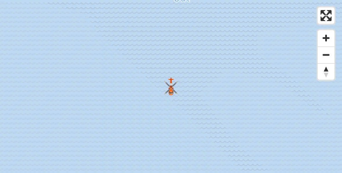 Vluchtroute Kustwachthelikopter Waddenzee - Waddenzee, 13 juli 2026, 18:39