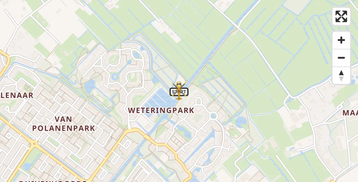 Vluchtroute Traumahelikopter Wassenaar - Wassenaar, 15 juli 2026, 14:52