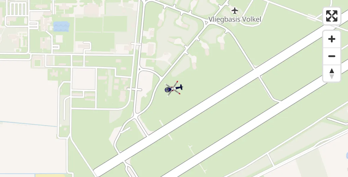 Vluchtroute Politiehelikopter Vliegbasis Volkel - Vliegbasis Volkel, 17 juli 2026, 10:30
