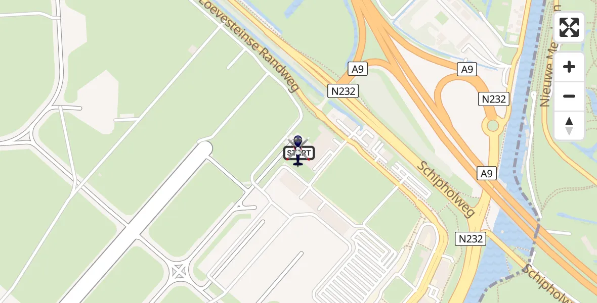 Vluchtroute Politiehelikopter Amsterdam Vliegveld Schiphol - Amsterdam Vliegveld Schiphol, 17 juli 2026, 11:04