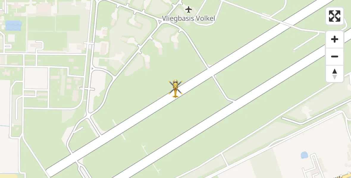 Vluchtroute Traumahelikopter Vliegbasis Volkel - Vliegbasis Volkel, 17 juli 2026, 17:19