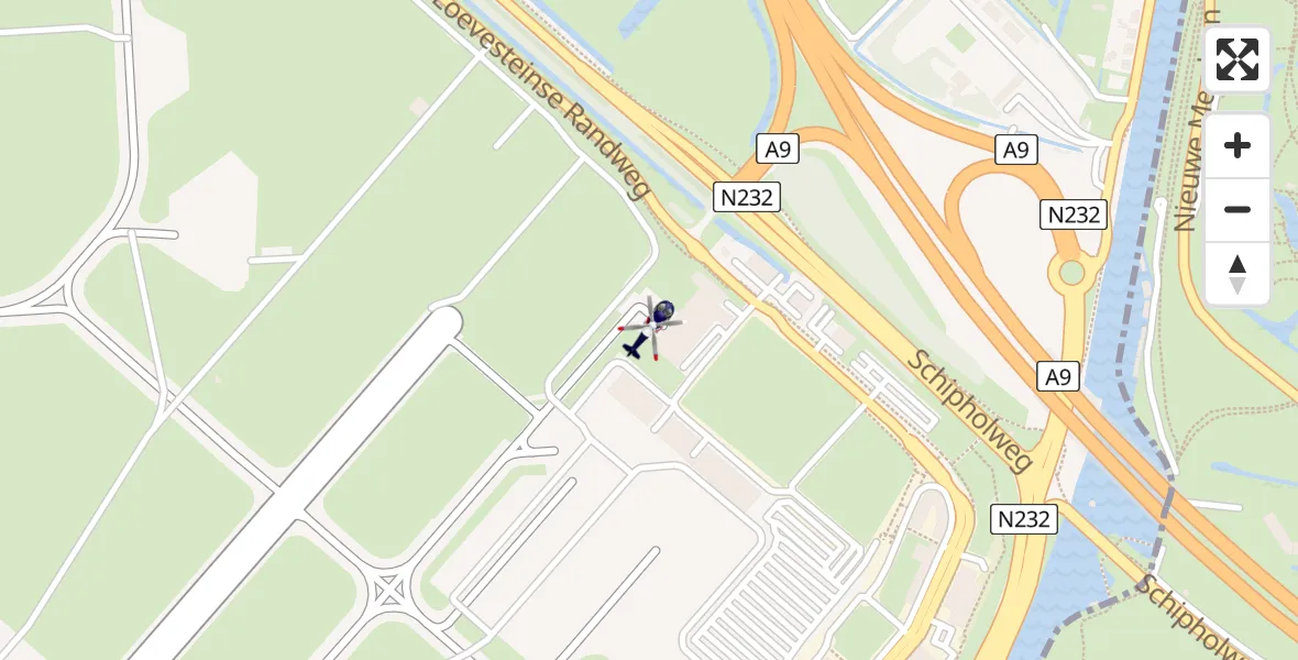 Vluchtroute Politiehelikopter Amsterdam Vliegveld Schiphol - Amsterdam Vliegveld Schiphol, 19 juli 2026, 11:23