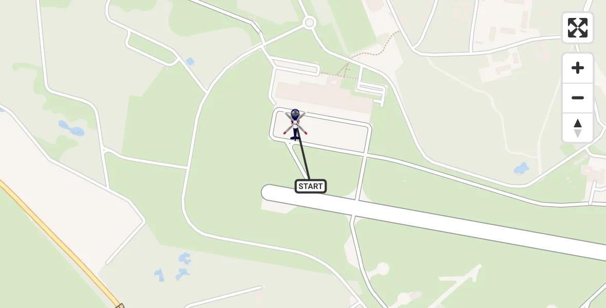 Vluchtroute Politiehelikopter Vliegbasis Gilze Rijen - Vliegbasis Gilze Rijen, 21 juli 2026, 09:01
