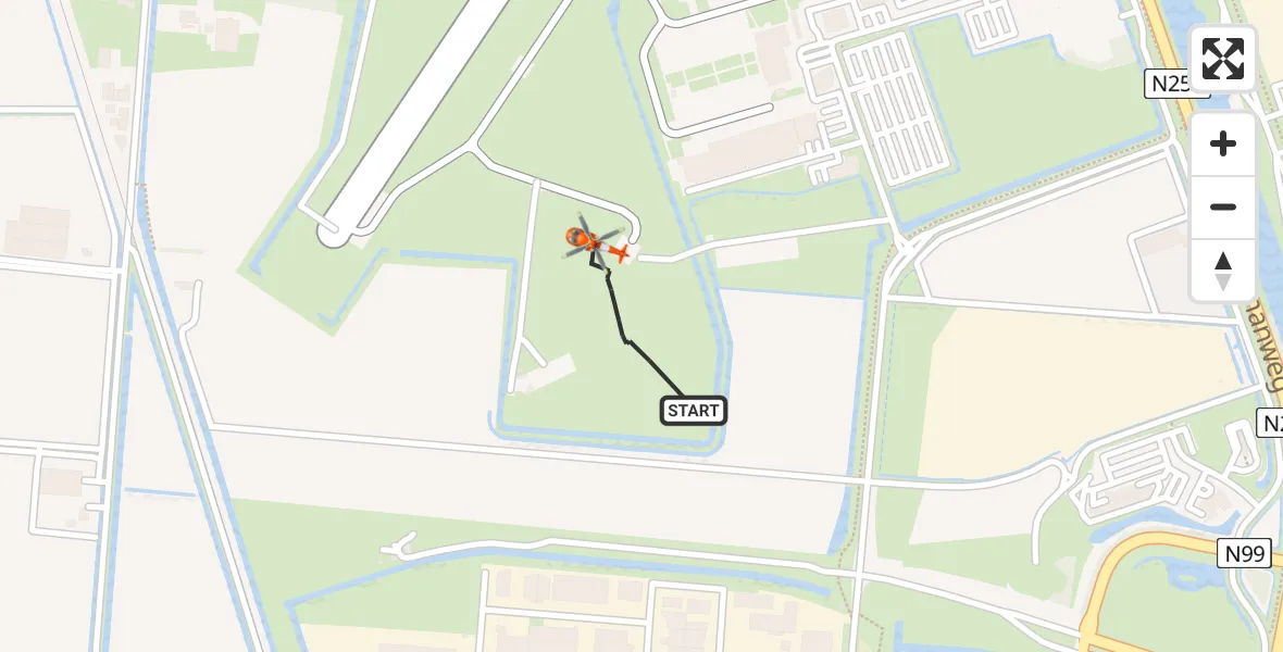 Vluchtroute Kustwachthelikopter Militair vliegveld De Kooy / Den Helder Airport - Militair vliegveld De Kooy / Den Helder Airport, 21 juli 2026, 09:43