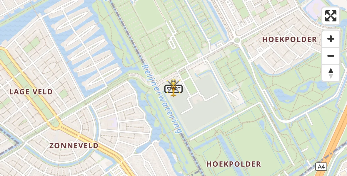 Vluchtroute Traumahelikopter Rijswijk - Rijswijk, 22 juli 2026, 17:40