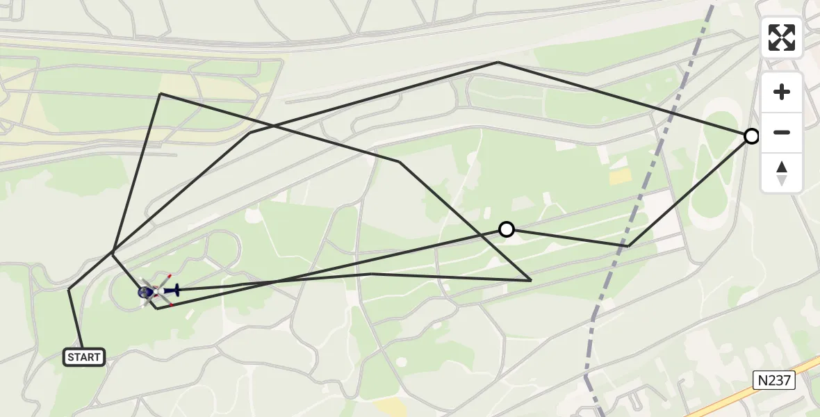 Vluchtroute Politiehelikopter Soest - Soest, 23 juli 2026, 08:17