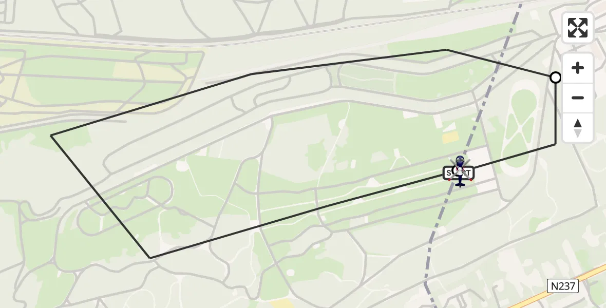 Vluchtroute Politiehelikopter Amersfoort - Amersfoort, 23 juli 2026, 08:40
