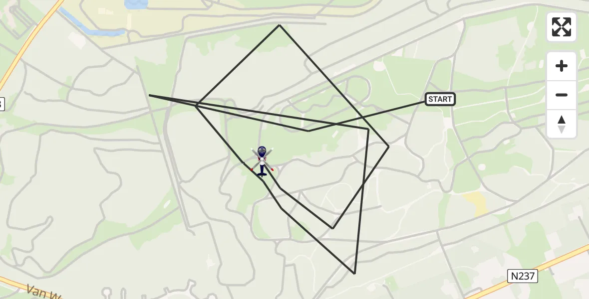 Vluchtroute Politiehelikopter Soest - Soest, 23 juli 2026, 08:48
