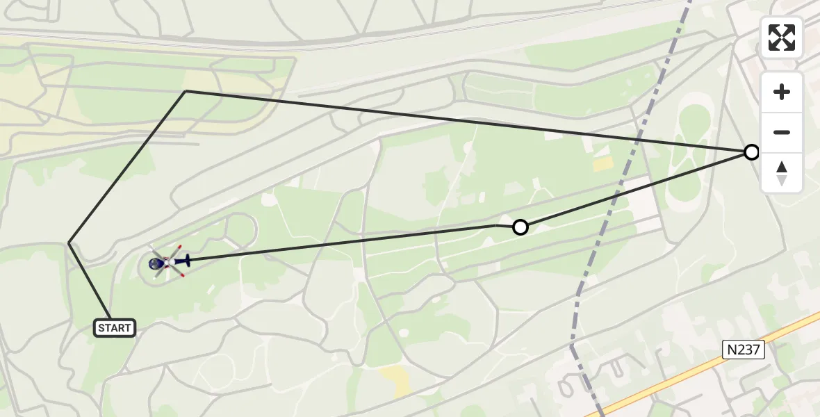 Vluchtroute Politiehelikopter Soest - Soest, 23 juli 2026, 08:54
