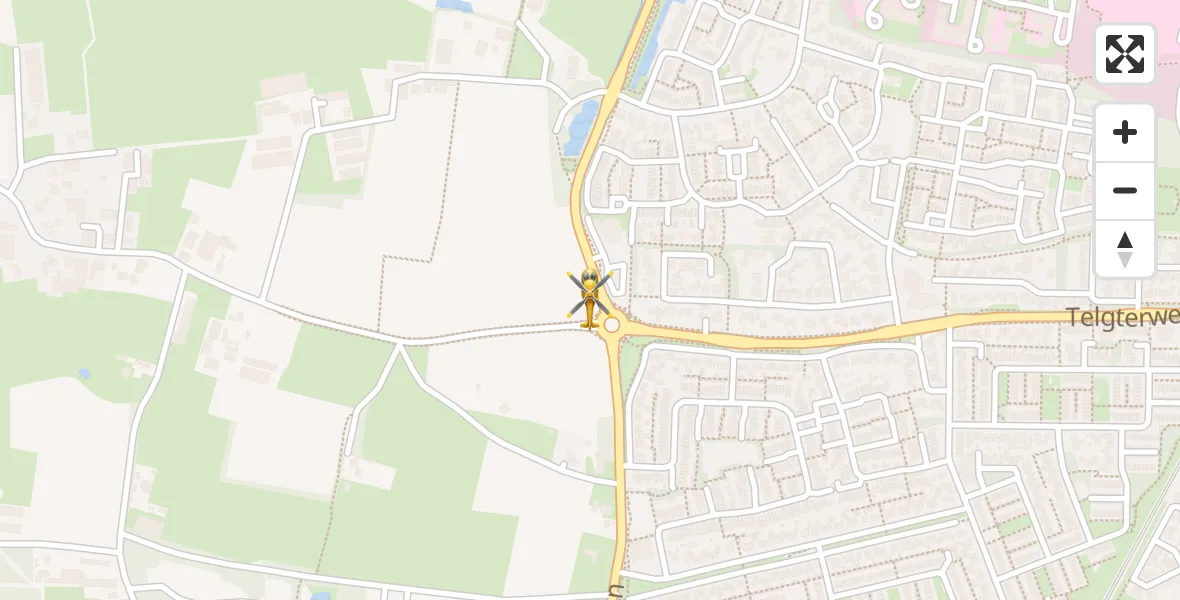 Vluchtroute Traumahelikopter Ermelo - Ermelo, 25 juli 2026, 12:54