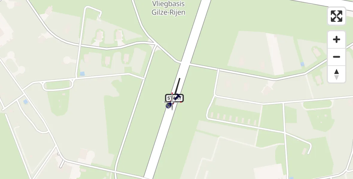 Vluchtroute Politiehelikopter Vliegbasis Gilze Rijen - Vliegbasis Gilze Rijen, 28 juli 2026, 08:55