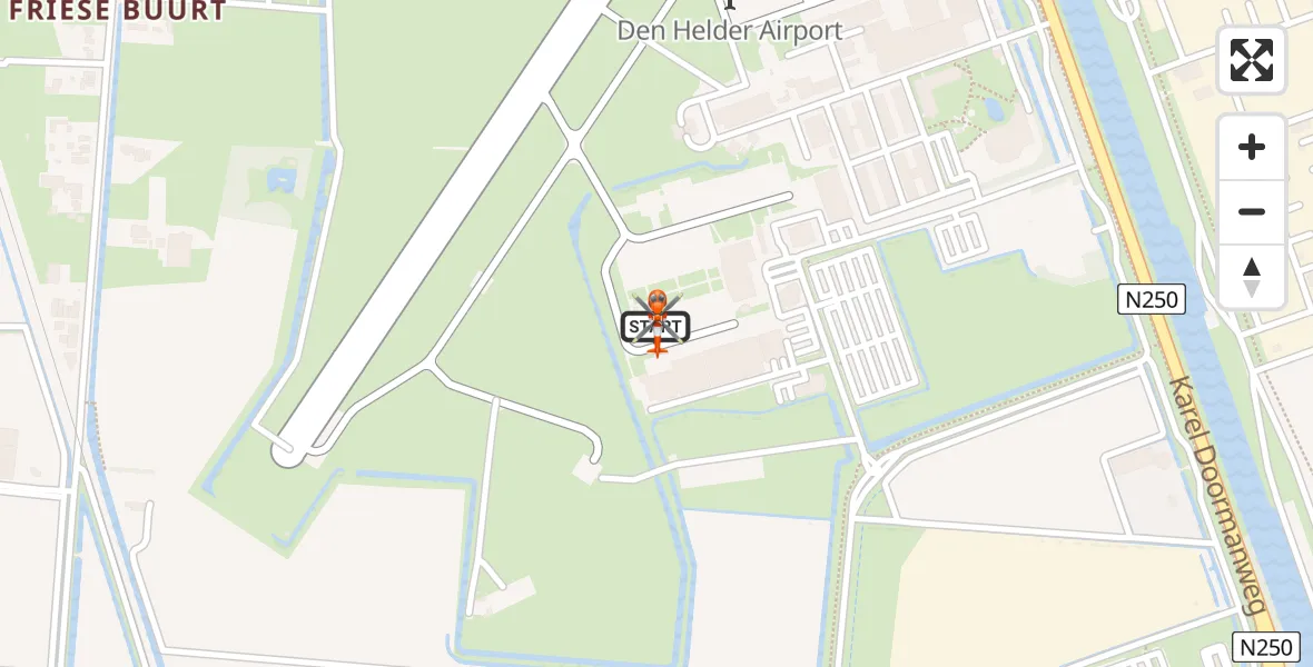Vluchtroute Kustwachthelikopter Militair vliegveld De Kooy / Den Helder Airport - Militair vliegveld De Kooy / Den Helder Airport, 28 juli 2026, 14:13